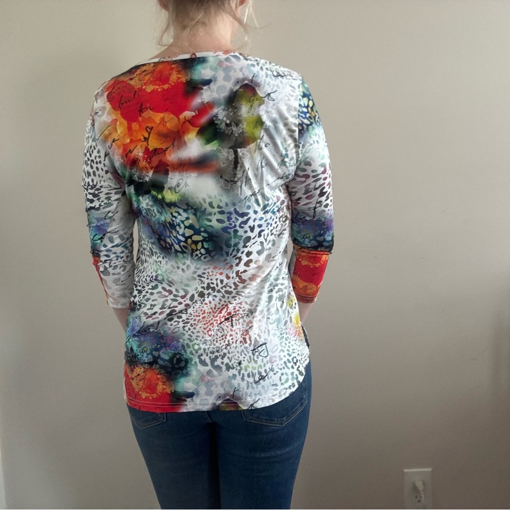 LAST CALL Sno Skins Abstract Long Sleeve Artsy Baselayer Long Sleeve Stretch - Picture 3 of 7